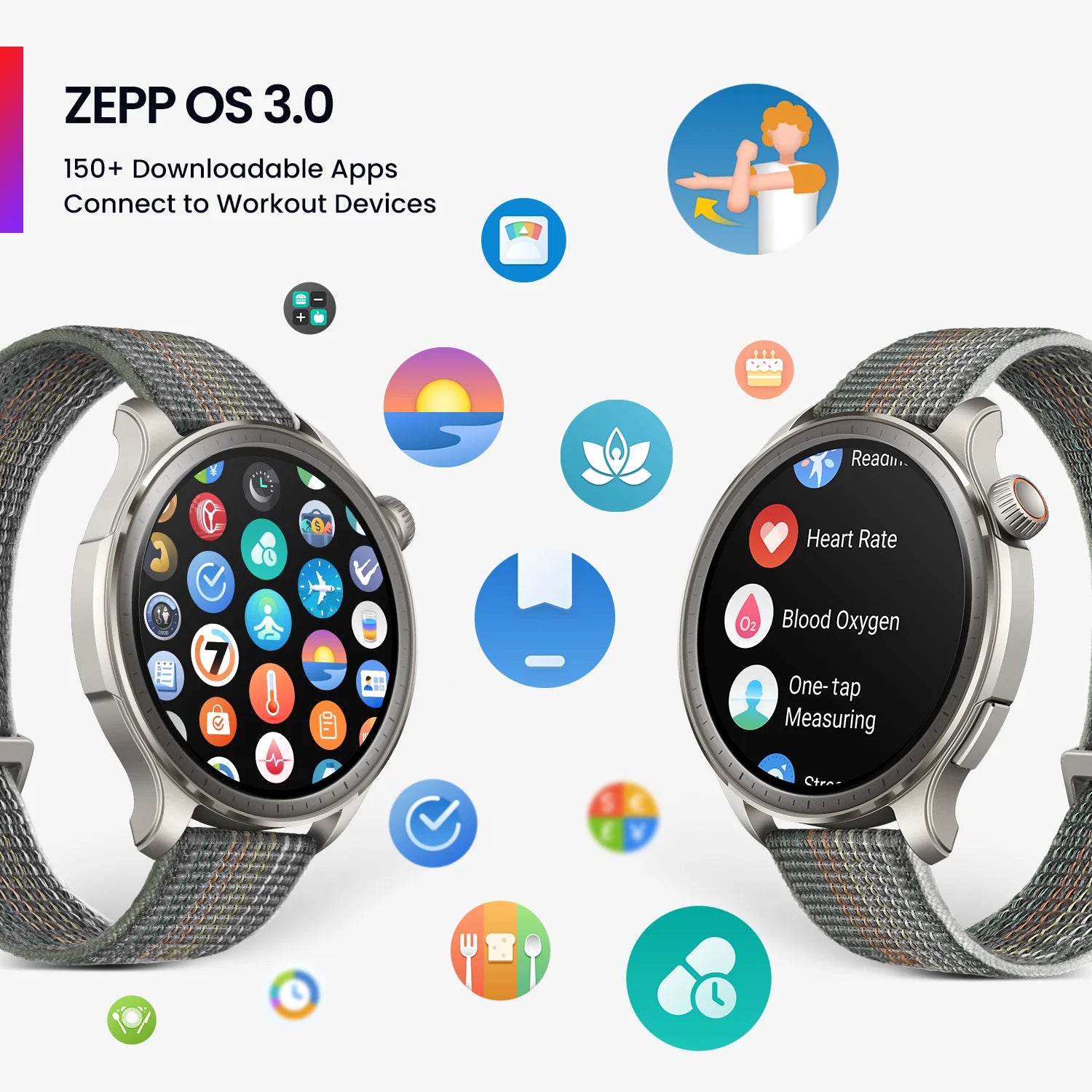 46mm Smartwatch with GPS, sleep coach & sports modes