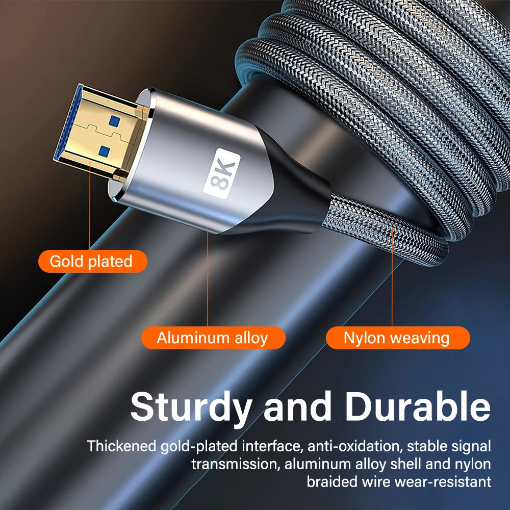 HDMI 2.1 Kabel 8K 60Hz 4K 120Hz für TV & Konsole