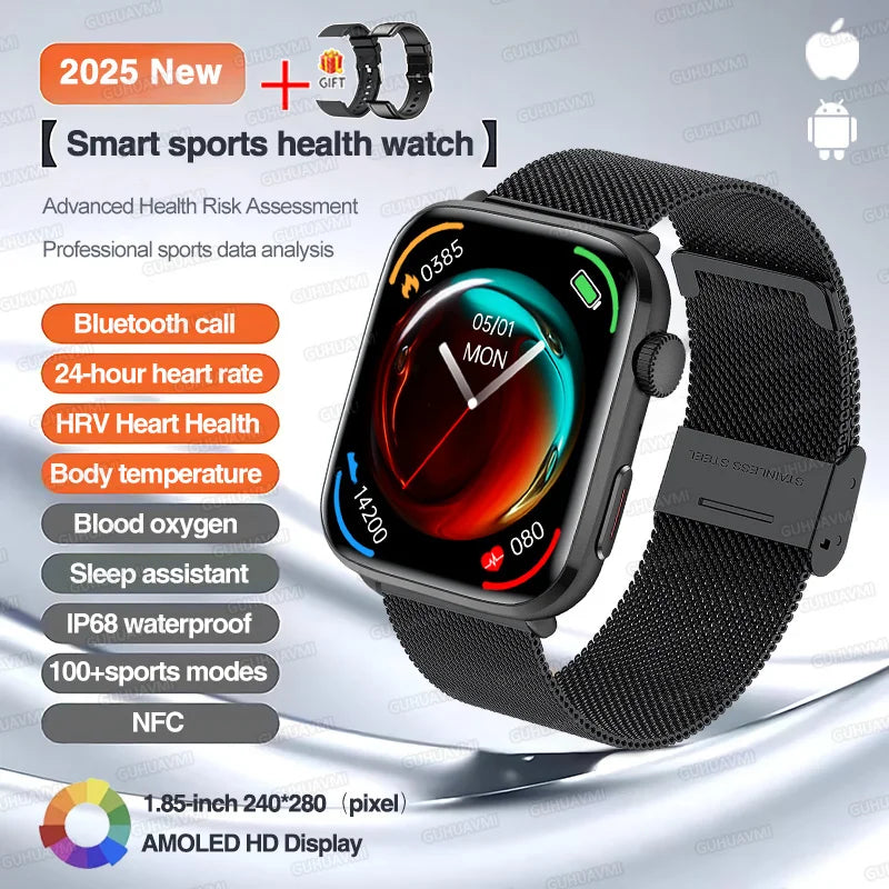 Classic Smartwatch 2025 Men Women GPS NFC AMOLED