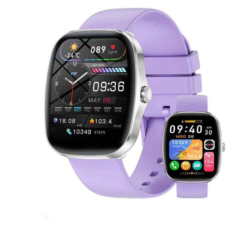 Elegante Smartwatch mit HD Touch & Herzfrequenz