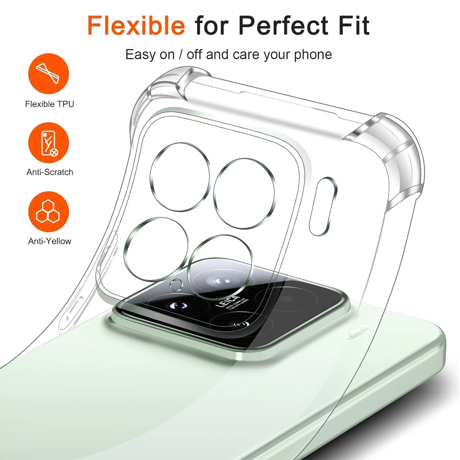 Transparente TPU-Hülle Xiaomi 15 5G Stoßfest