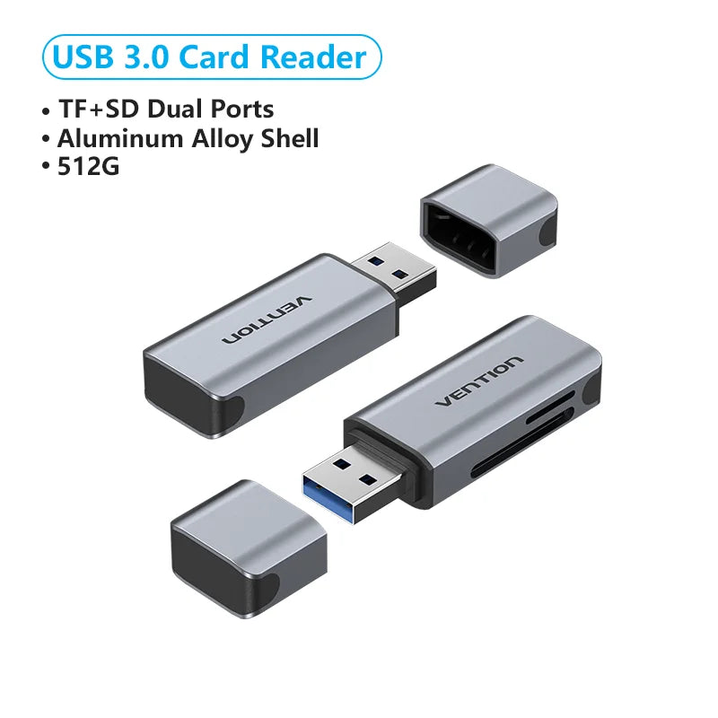 Tions USB-C Kartenleser Micro SD Adapter