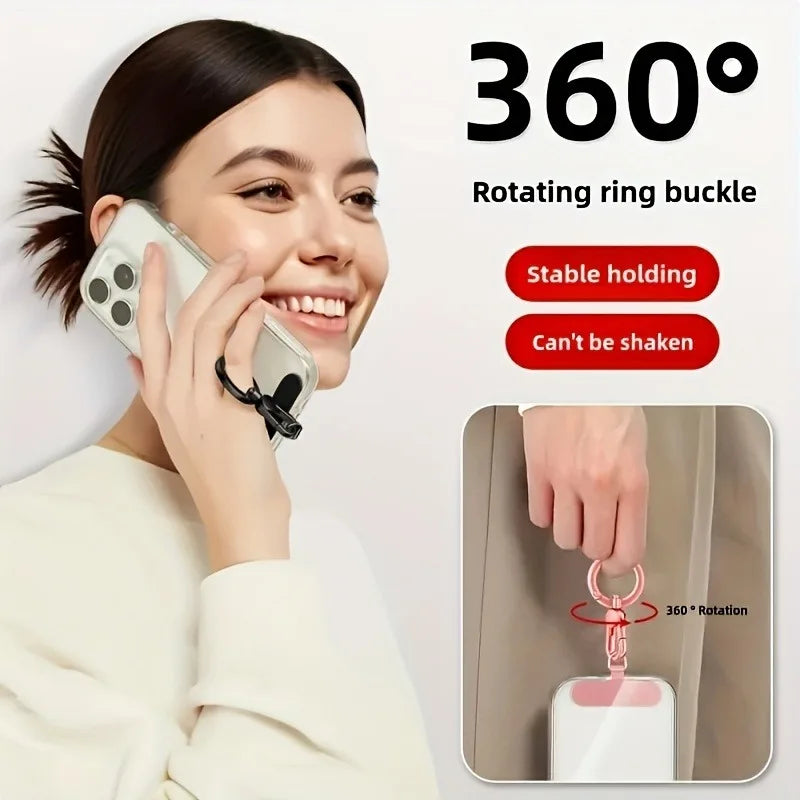 Edelstahl Handy-Lanyard mit 360° Drehclip