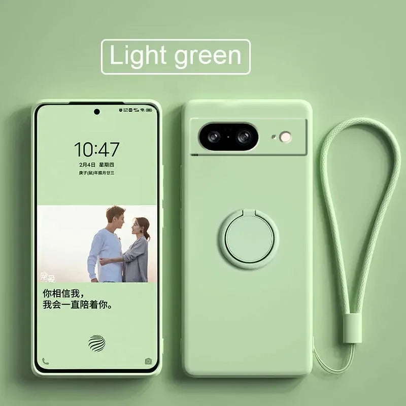 Pixel 8 9 Ringhalter Silikon Hülle