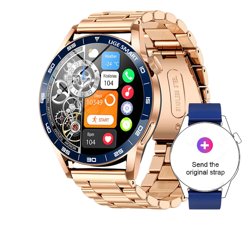 Full Touch Smartwatch mit AI Sprachassistent & Bluetooth