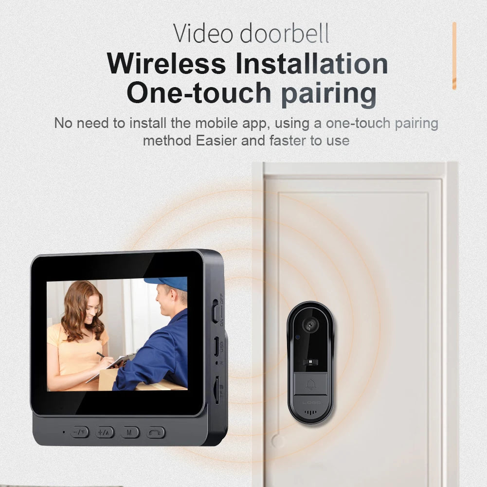 4.3" WLAN Türklingel mit Kamera und Nachtsicht