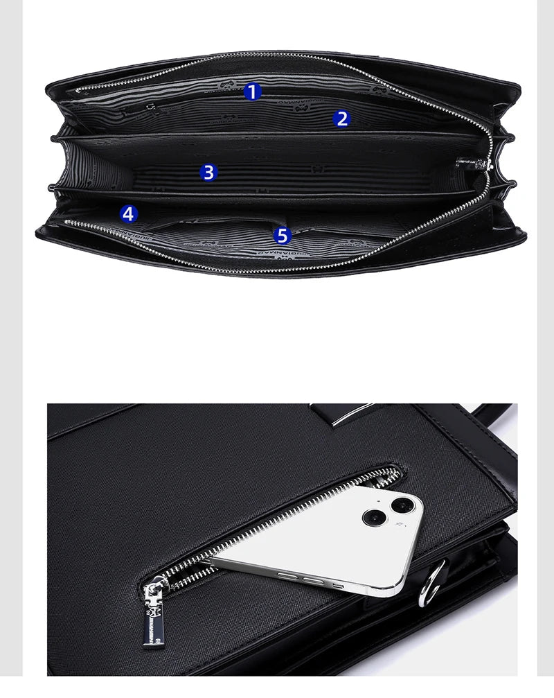 Herren Aktentasche PVC Business Tasche