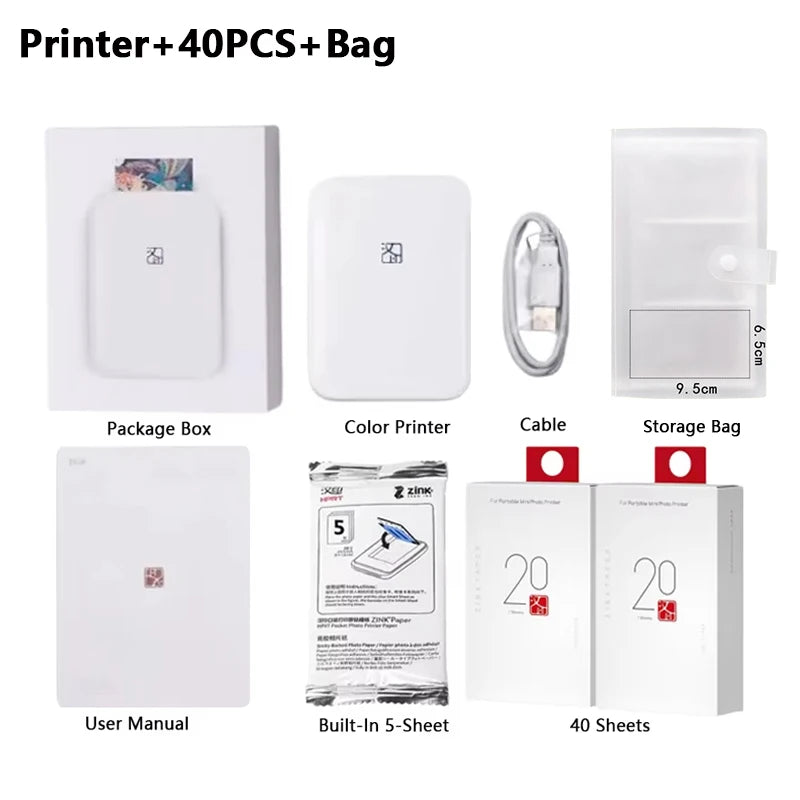 HPRT MT53 Mobiler Fotodrucker 2x3 Zoll Bluetooth