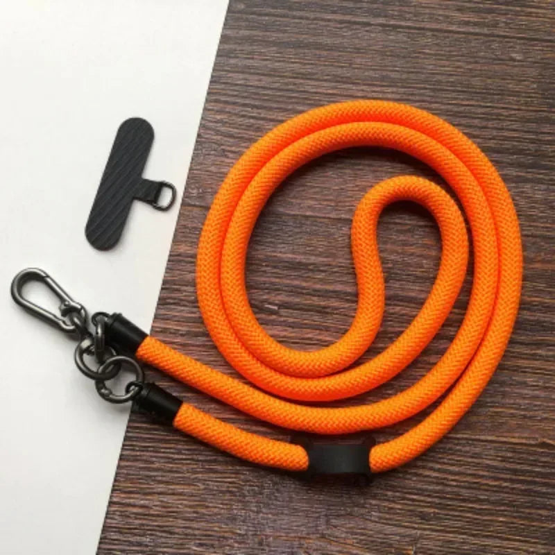 Adjustable phone lanyard, detachable neck strap