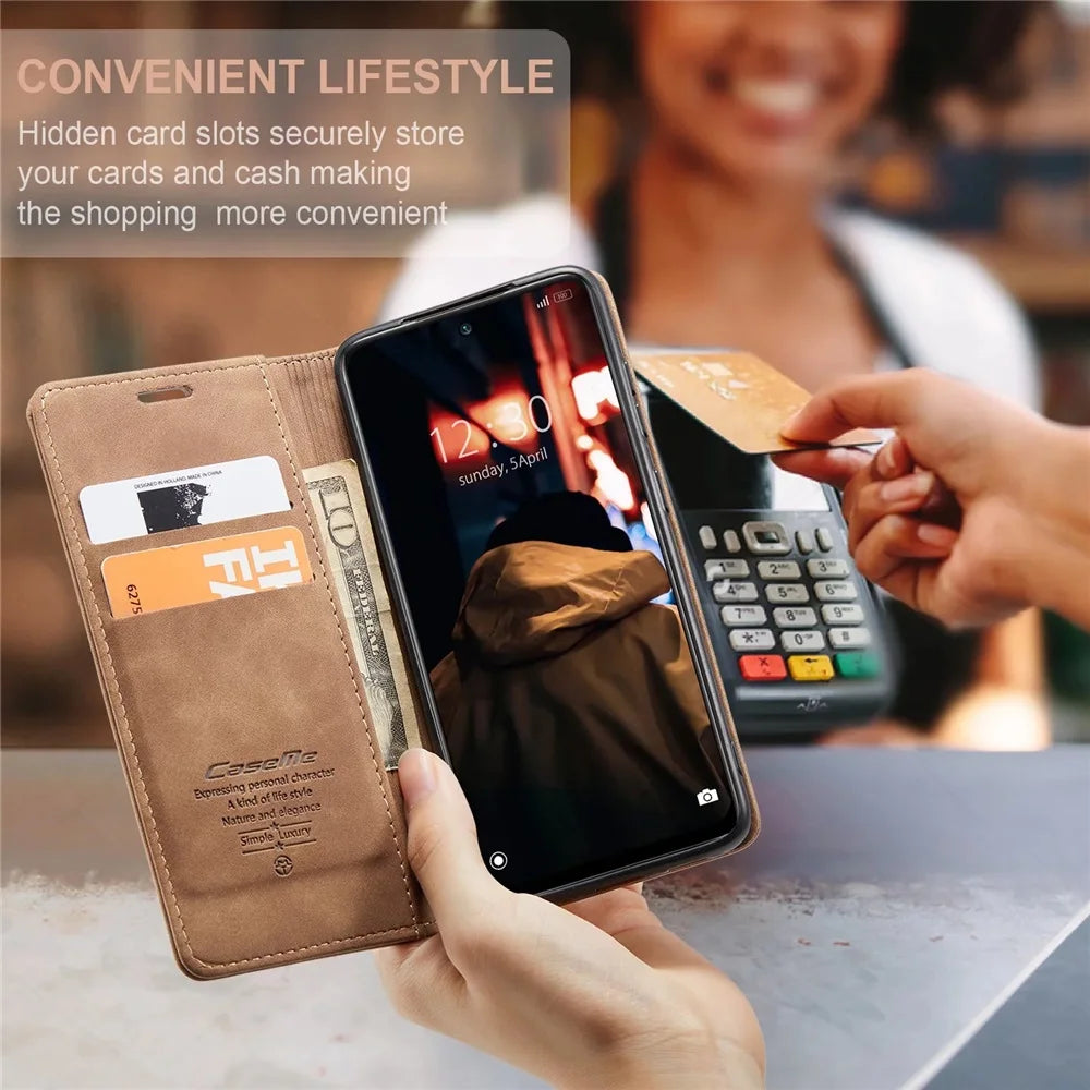 Étui portefeuille en cuir mat pour Xiaomi Mi 9T, 10T, 11T, 12T Pro Lite 5G, Redmi Note 8, 9S, 10, 11, 11S, 12Pro, Poco X5, F3, M3 Pro