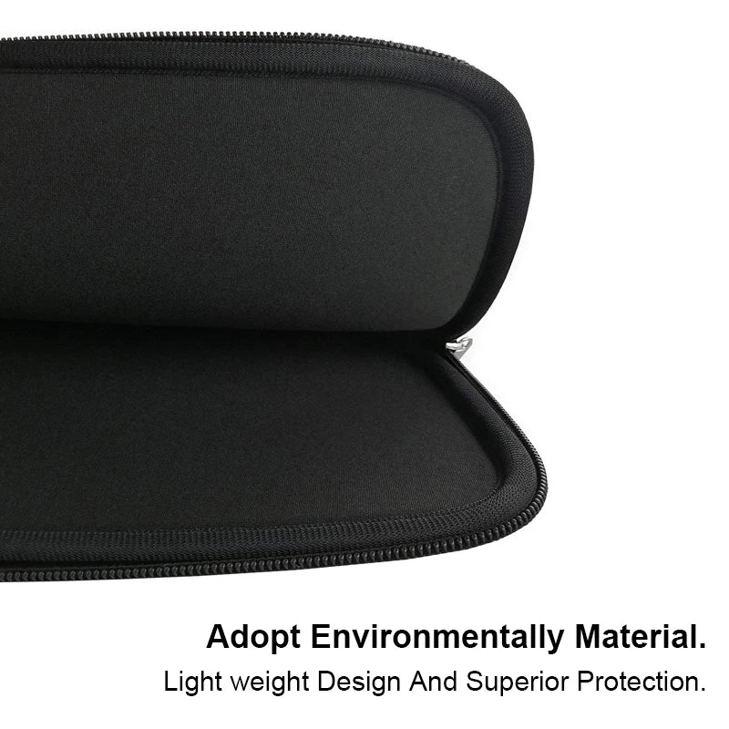 Black laptop sleeve 11–15.6 inch