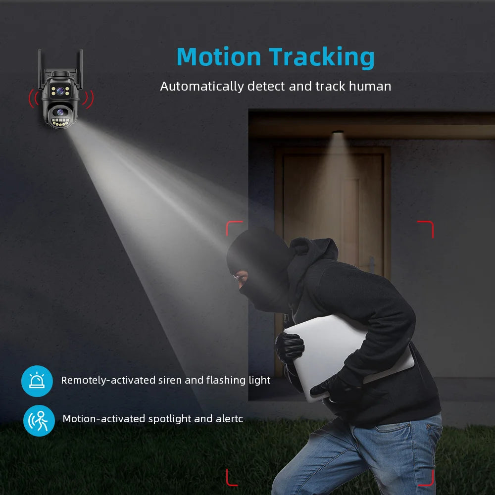 4K 8MP HD Wifi PTZ Kamera Outdoor