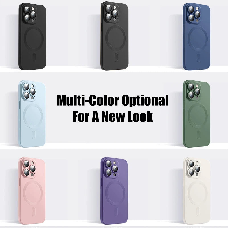 Matte Silikon MagSafe Hülle iPhone Zubehör