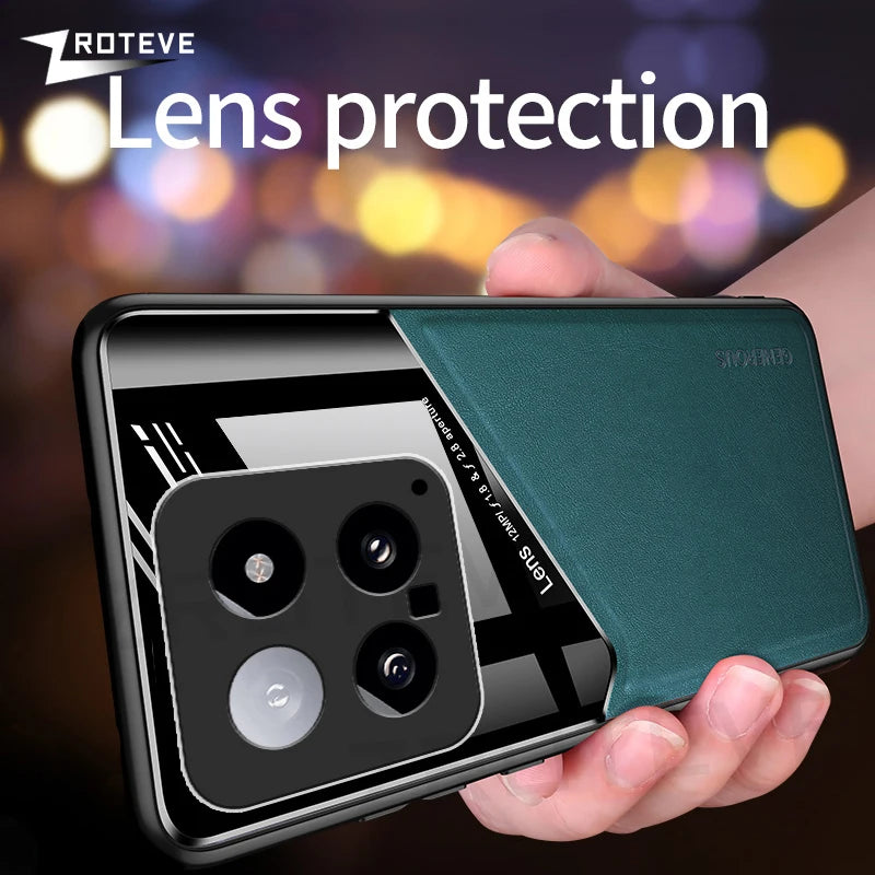 Xiaomi 14 PU Leather Magnetic Case