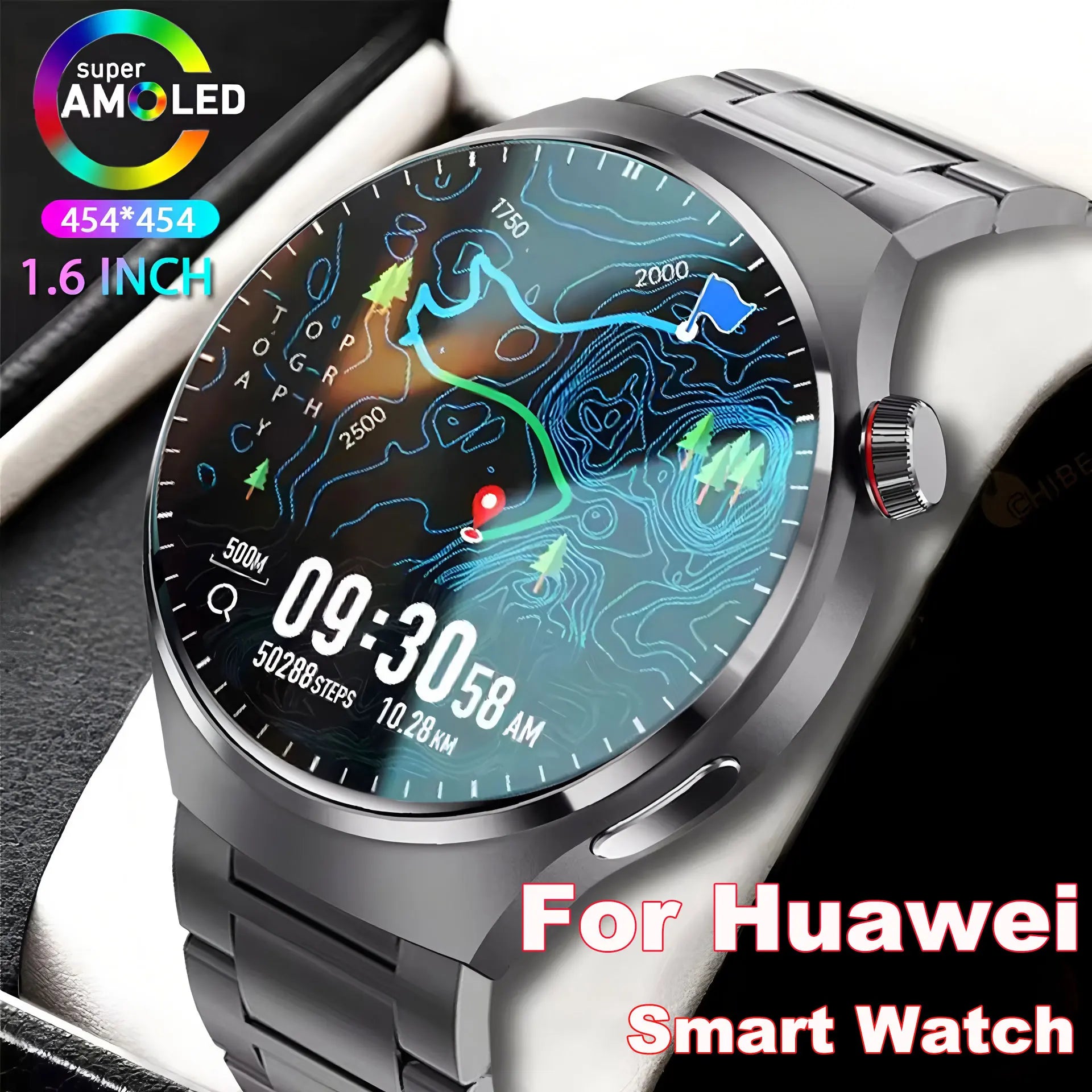 1,61" AMOLED GPS Smartwatch für Damen & Herren