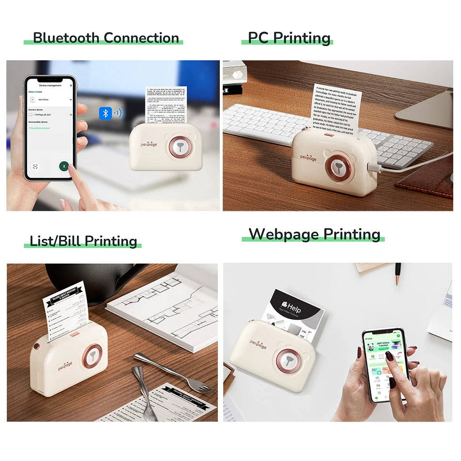 PeriPage A3X Mobile Thermal Printer for Photos & Labels