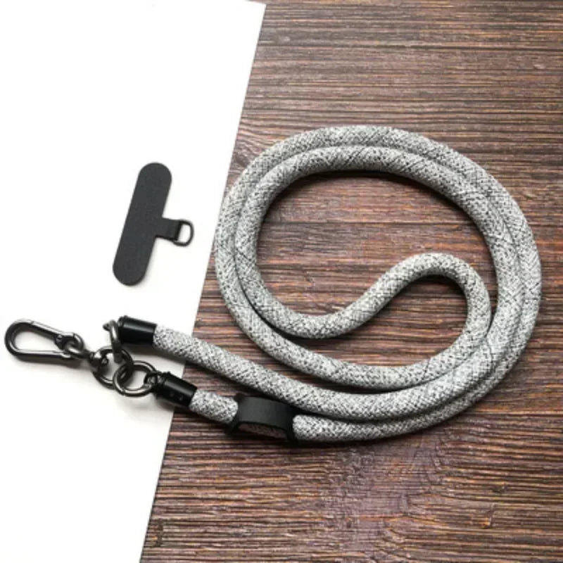 Adjustable phone lanyard, detachable neck strap