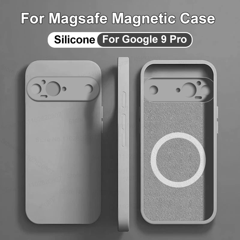 Luxus Flüssig-Silikon Magnethülle Pixel