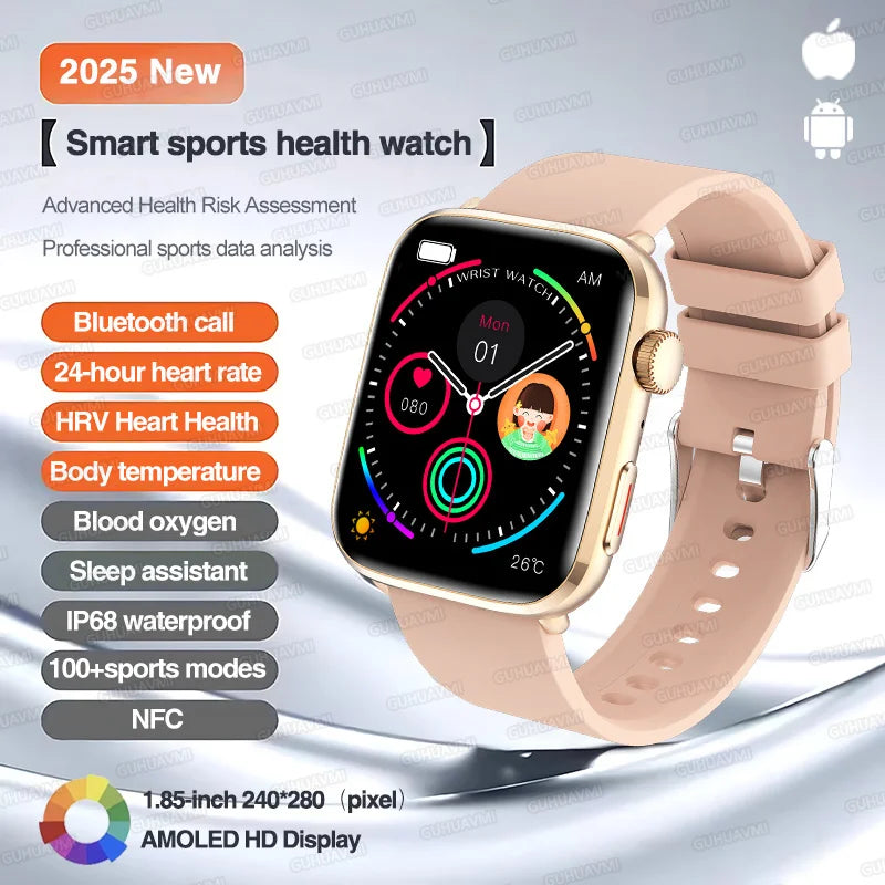 Classic Smartwatch 2025 Men Women GPS NFC AMOLED