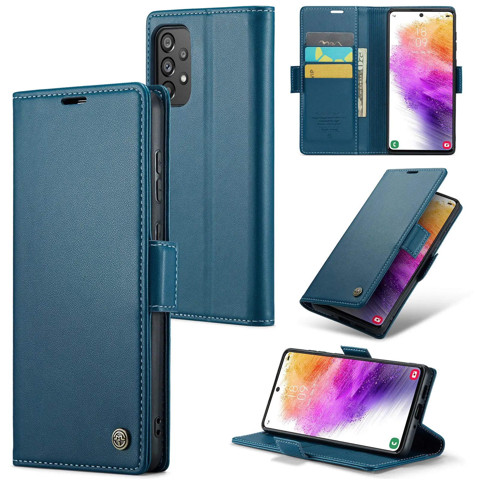 CaseMe Leder Klapphülle für Galaxy A-Serie