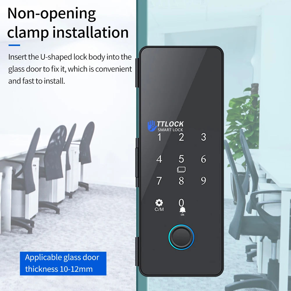 Smart Glas Türschloss mit TTLock App & G2 Gateway