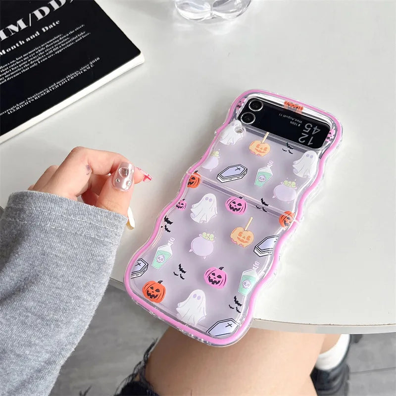 Halloween Ghost Phone Case for Galaxy Z Flip 7 6 5