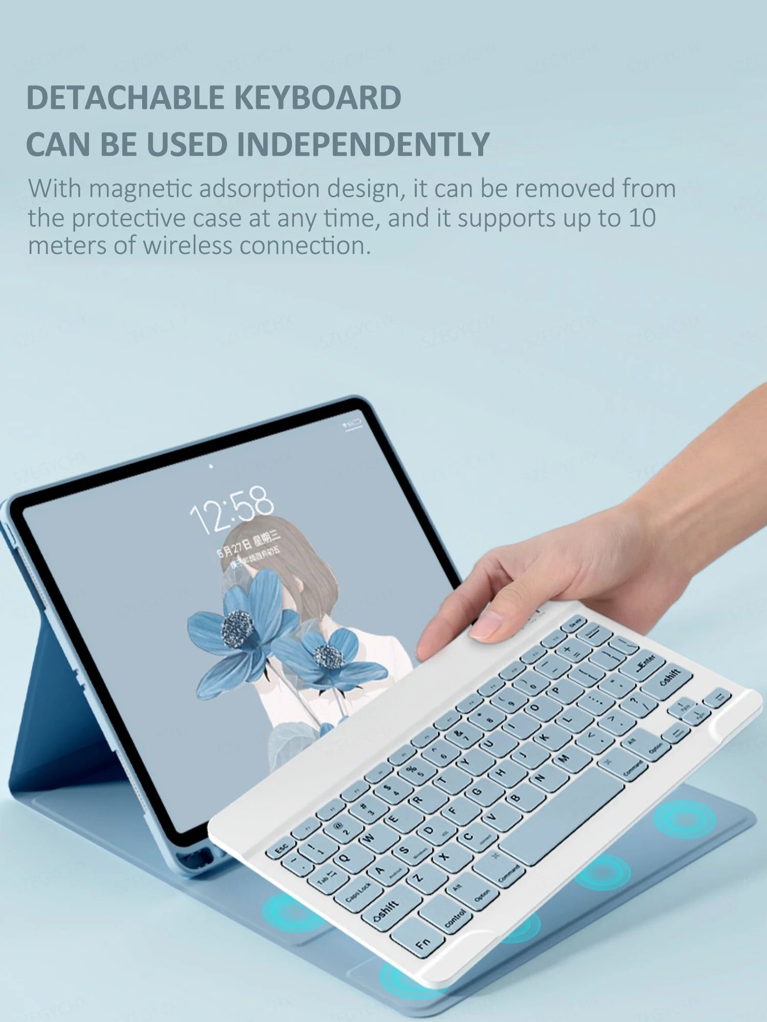 Bluetooth Tastatur Maus iPad Air Pro Case