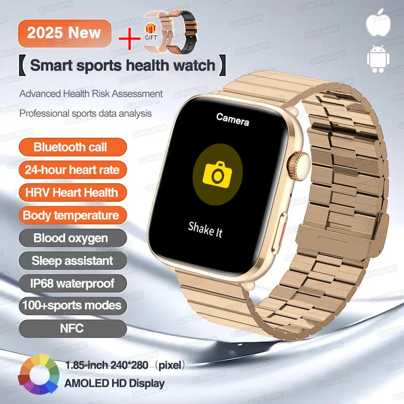 Classic Smartwatch 2025 Men Women GPS NFC AMOLED