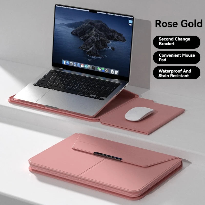 Personalized leather laptop case for MacBook