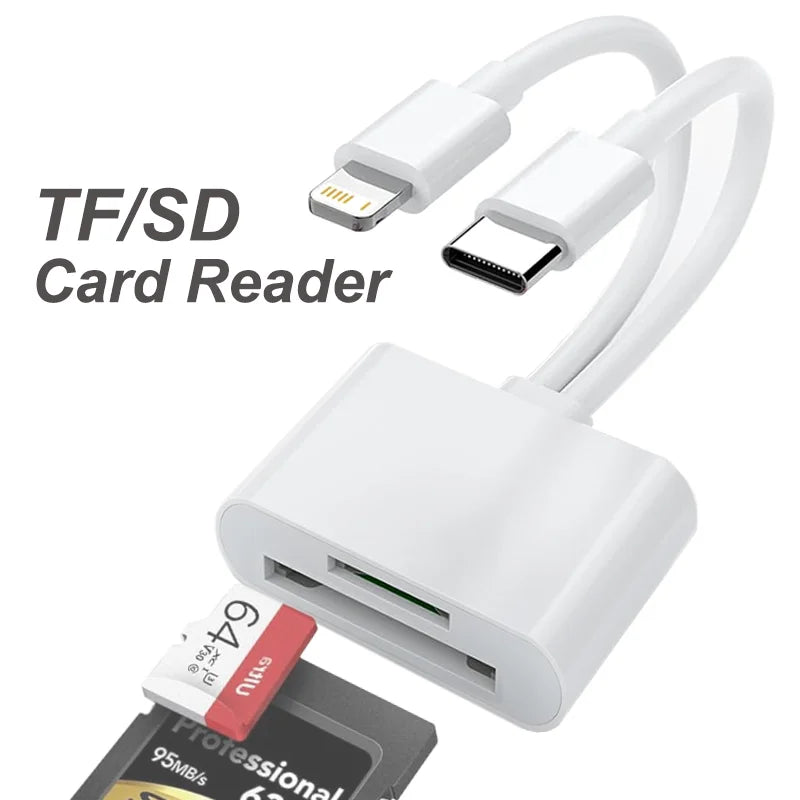 2-in-1 OTG Kartenleser USB SD TF Adapter
