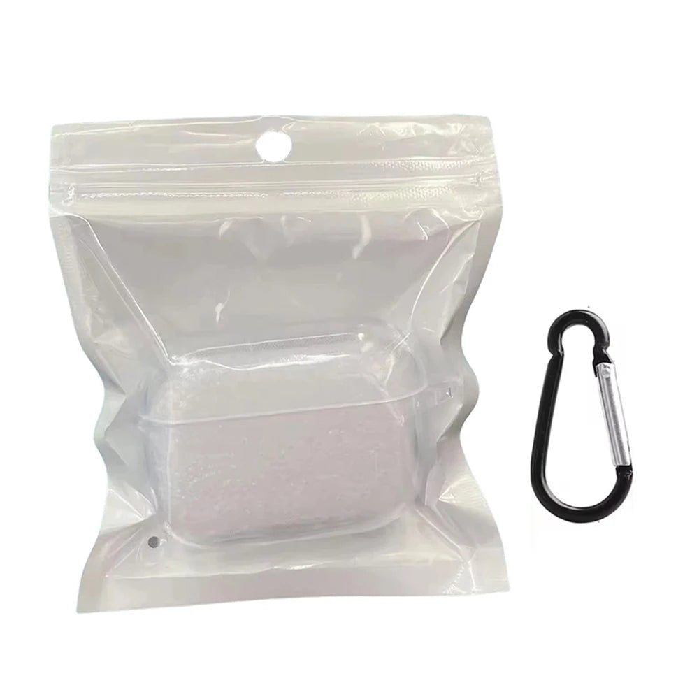 Transparent AirPods case with key ring