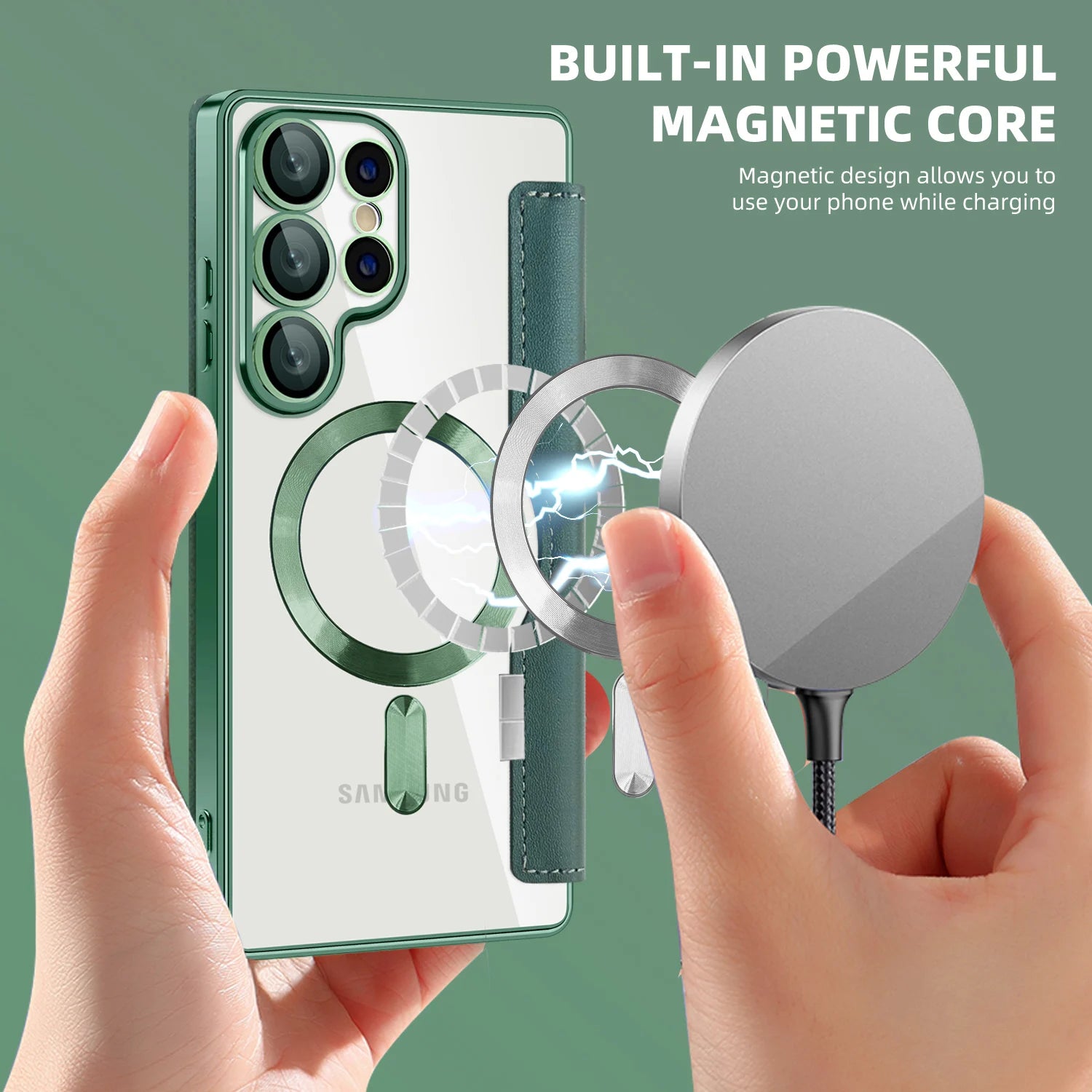 Flip Lederhülle für Samsung Galaxy S25 Ultra S24 FE