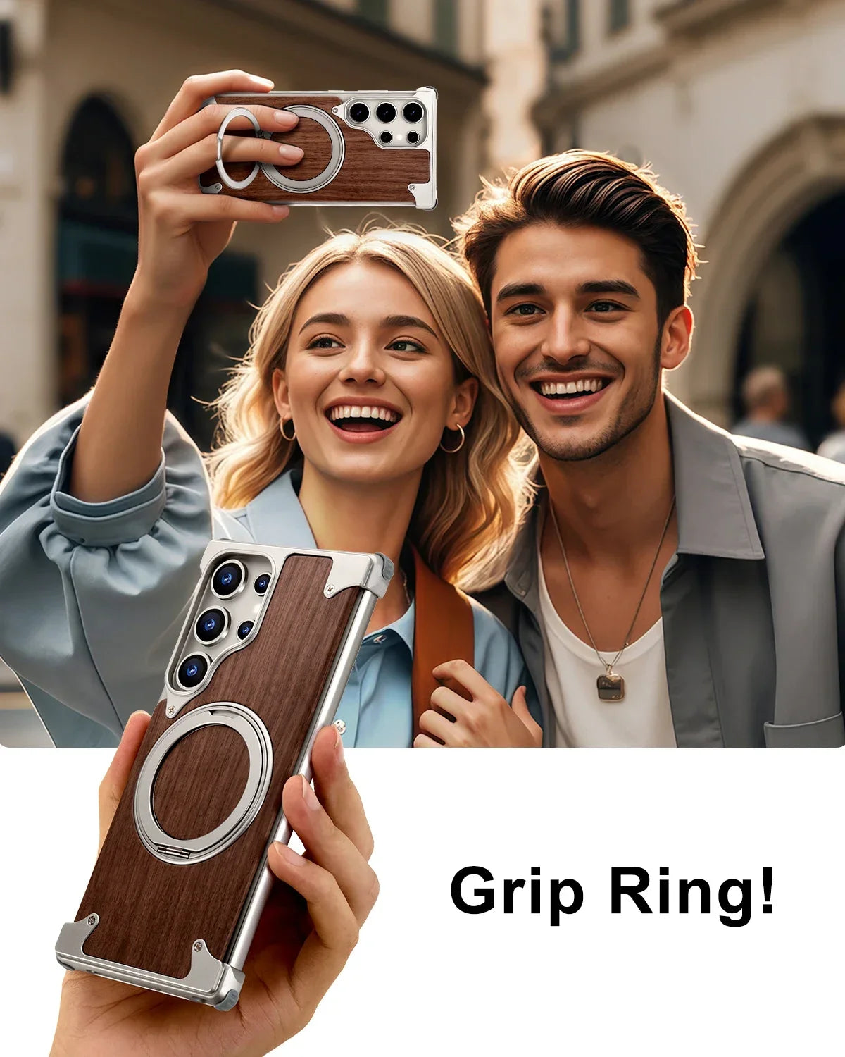 Solid wood phone case for Galaxy S25 S24 Ultra