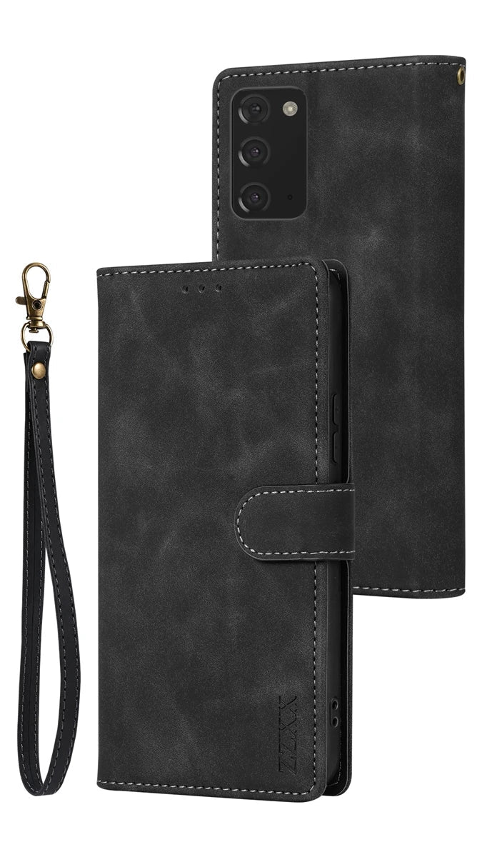 Étui en cuir magnétique pour Samsung