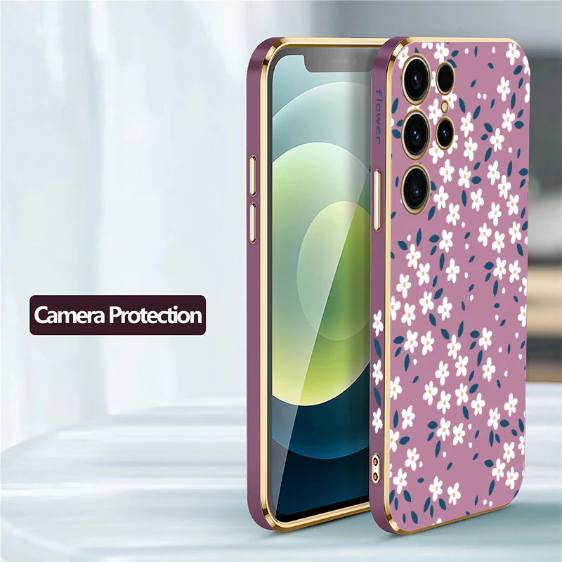 Stylische Blüten Hülle für Samsung Galaxy S25 Ultra