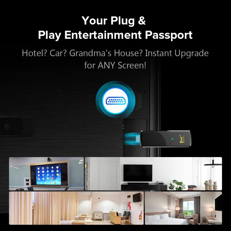 TV Stick 8K Android14 4K HDR Media Player