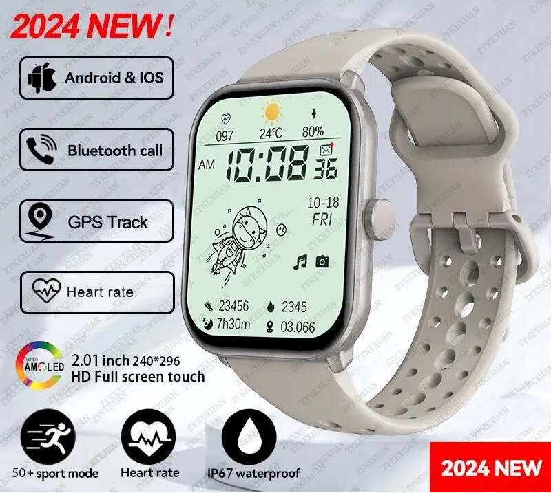 Moderne Sport-Smartwatch mit AMOLED und GPS 2025