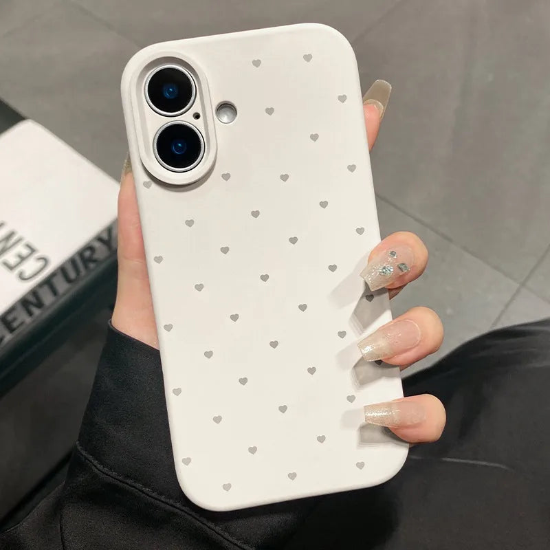 Niedliche Herz Candy Case für iPhone 17