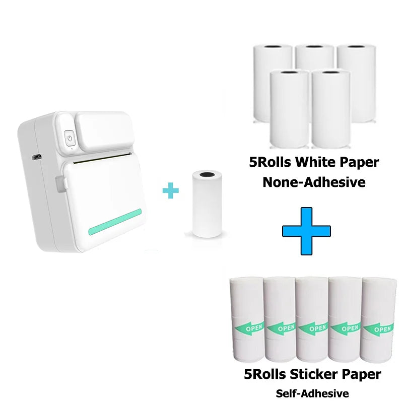 Mobile mini thermal printer C19 for photos & labels