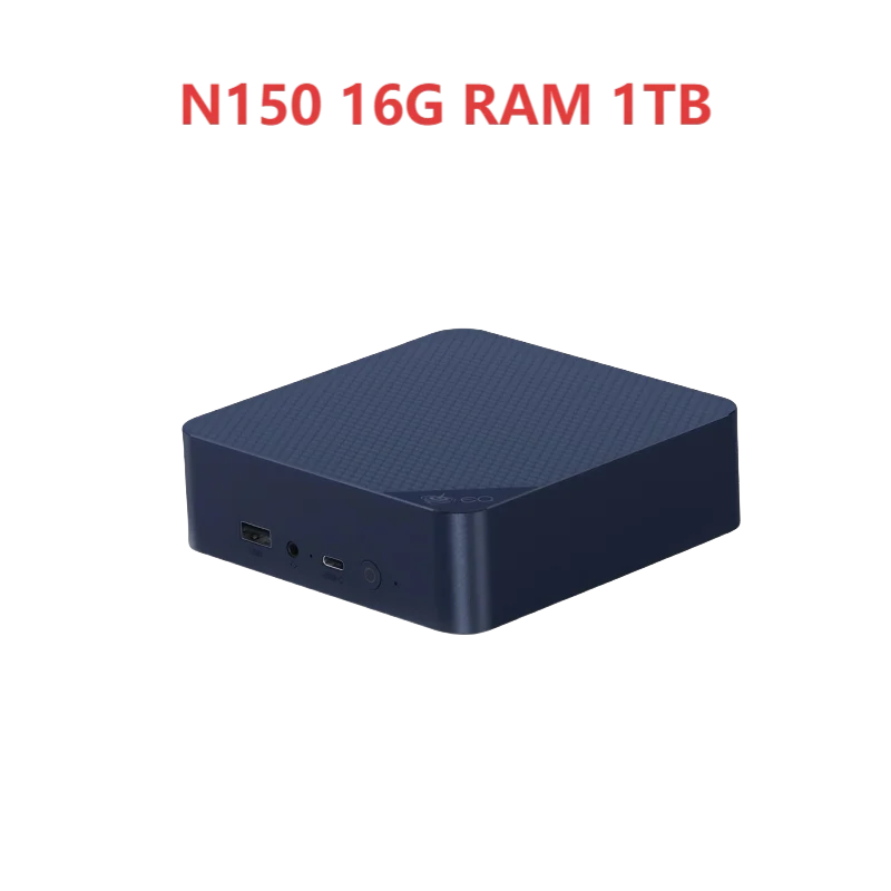 EQ14 Twin Lake N150 Mini PC 16GB 500GB WiFi6 Dual LAN