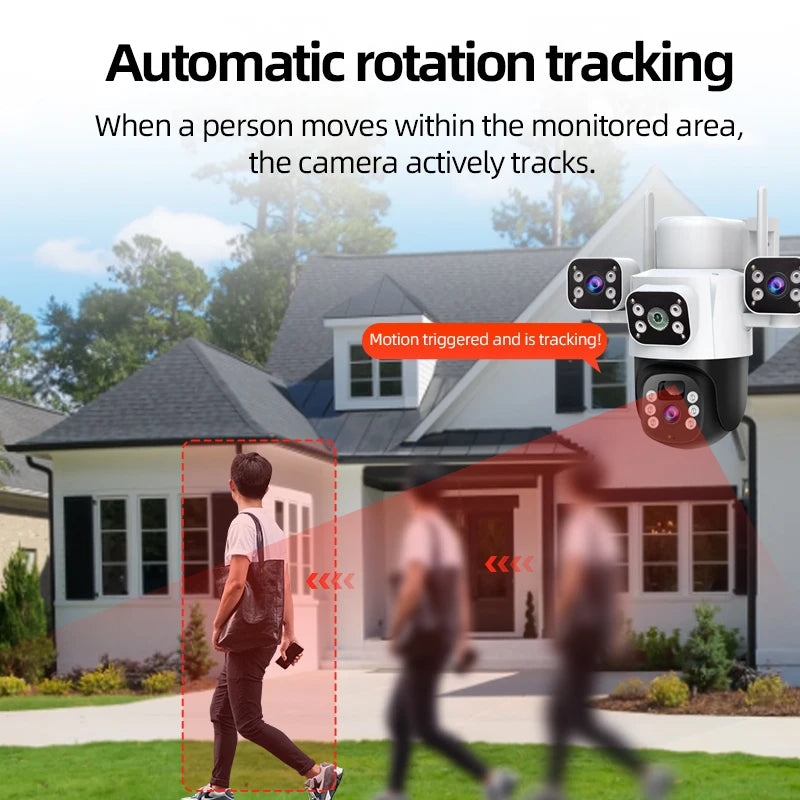 12MP Solar WiFi Surveillance Camera with PTZ & 6K