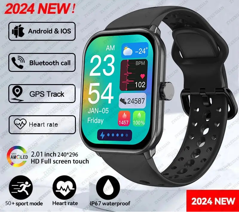 Moderne Sport-Smartwatch mit AMOLED und GPS 2025