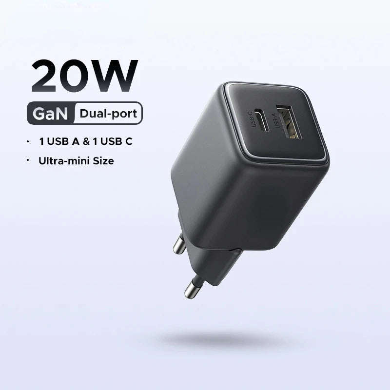 20W GaN Mini USB-C Charger PD3.0 QC3.0