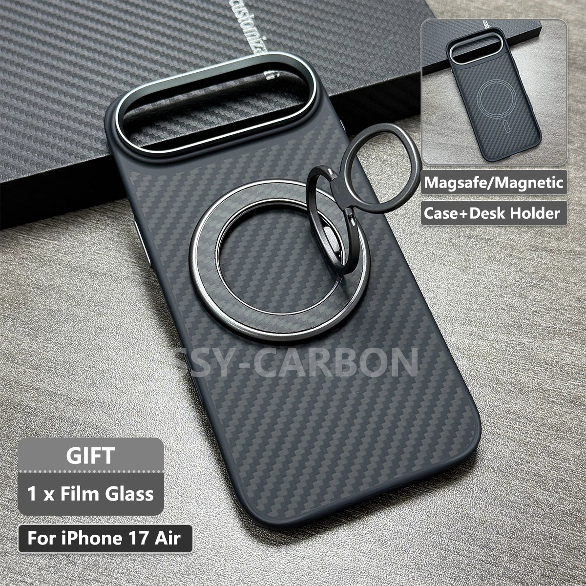 Echte Kohlefaser Hülle für iPhone 17 Serie
