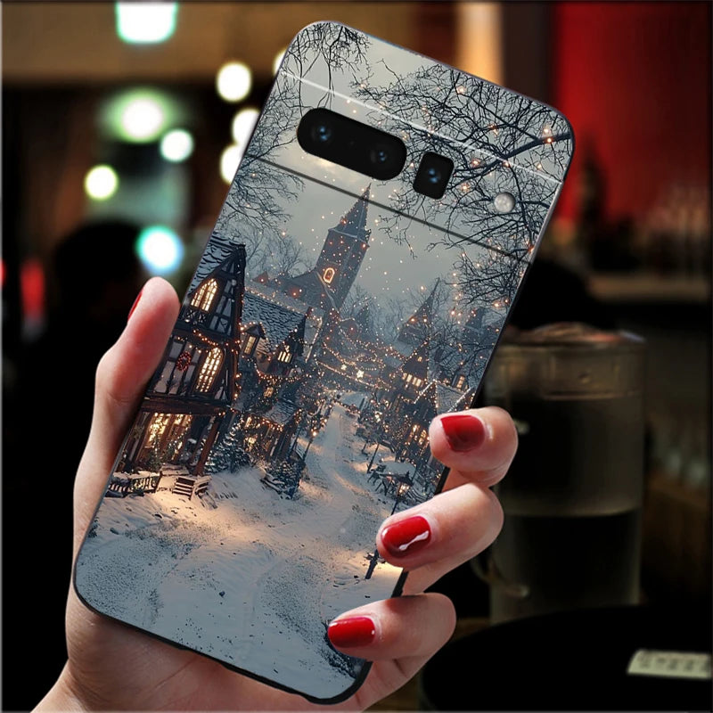 Weiche Silikonhülle für Google Pixel 9 und Pixel 10 – Halbummantelnd