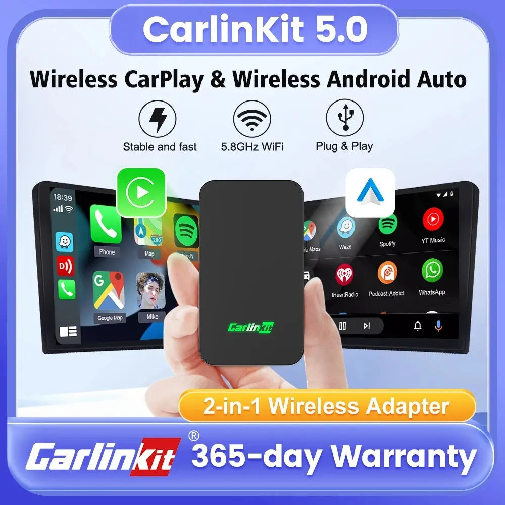 CarlinKit 5.0 Kabelloser CarPlay Android Adapter