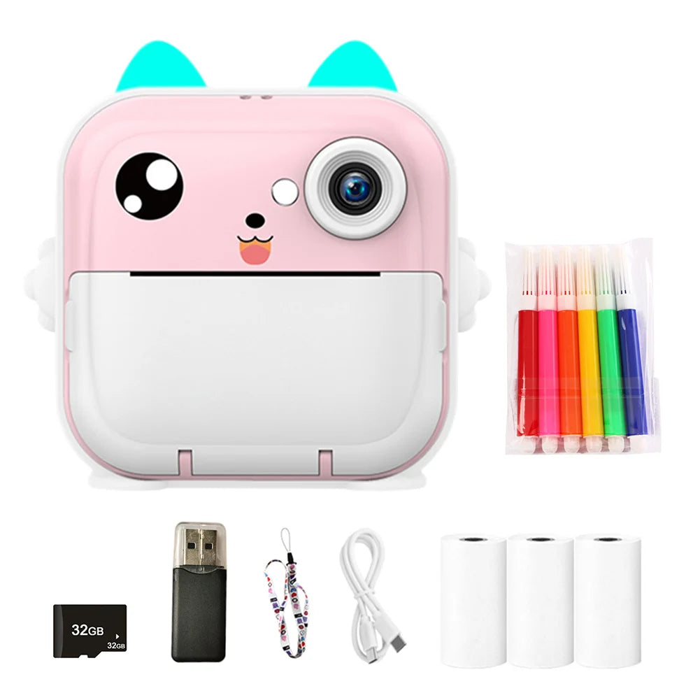 Tragbarer Mini Thermodrucker Bluetooth 200dpi USB