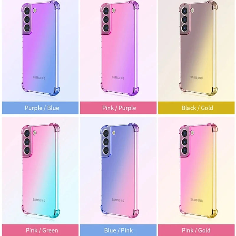 Gradient TPU Airbag Hülle für Samsung Galaxy S25