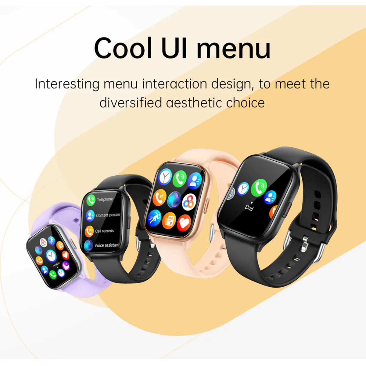 Moderne Smartwatch 2025 mit AI Anruf & Fitness Tracker