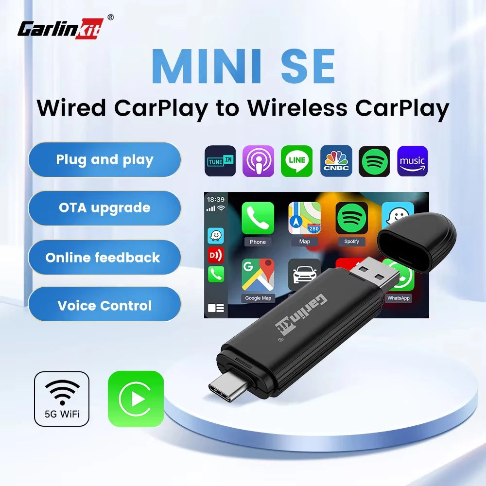 Carlinkit Wireless CarPlay Adapter MINI SE